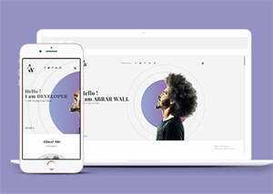 白色简洁设计师网站模板下载 - Hope`Chen资源网