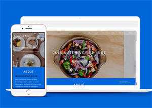 大气美食制作类网站模板下载 - Hope`Chen资源网