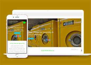 响应式洗衣机维修点网站模板 - Hope`Chen资源网