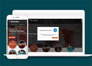 响应式鸡尾酒公司网站模板 - Hope`Chen资源网