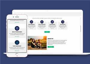 保险公司官方HTML网页模板下载 - Hope`Chen资源网