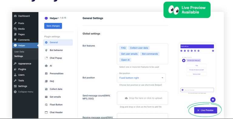 图片[3] - WordPress 插件 OpenAI 聊天机器人 – Helper助手破解版 1.0.18 - Hope`Chen资源网
