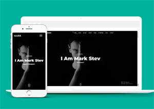 黑色酷炫设计师网站模板下载 - Hope`Chen资源网