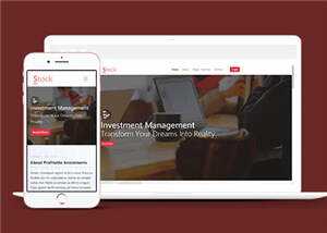 简洁股票金融分析团队HTML网页模板下载 - Hope`Chen资源网