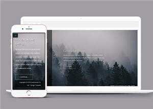 简洁公司产品动态单页面响应式网页模板下载 - Hope`Chen资源网