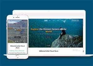 一个人的旅行网站模板下载 - Hope`Chen资源网