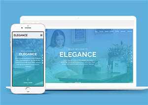 简洁服务展示动态公司响应式网页模板下载 - Hope`Chen资源网