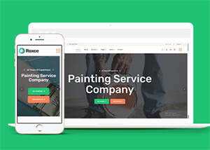 涂料油漆厂家网站模板下载 - Hope`Chen资源网