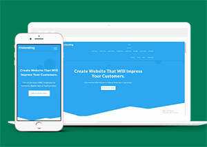 蓝色云服务器HTML网站模板 - Hope`Chen资源网