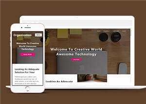 简洁创意科技展示响应式网页模板下载 - Hope`Chen资源网