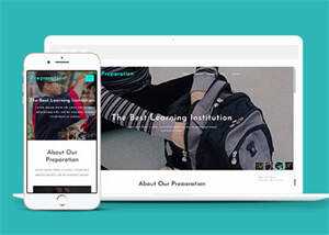 响应式宽屏教育学习网站模板 - Hope`Chen资源网