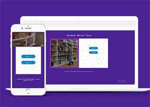 学校图书馆注册登录类网站模板 - Hope`Chen资源网