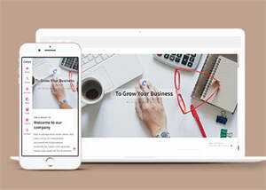 左侧固定导航简洁网站模板下载 - Hope`Chen资源网