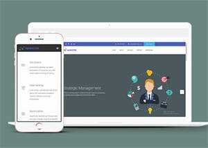 简洁项目外包企业网站模板下载 - Hope`Chen资源网