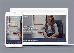 简洁专业投资顾问网站模板下载 - Hope`Chen资源网