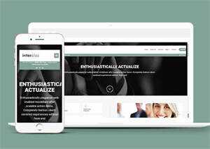 宽屏灰黑色多区块企业网站模板 - Hope`Chen资源网