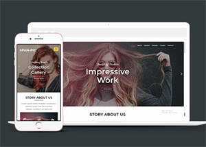 简洁彩妆色彩搭配培训网站模板 - Hope`Chen资源网