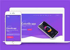 宽屏APP项目展示响应式网页模板下载 - Hope`Chen资源网