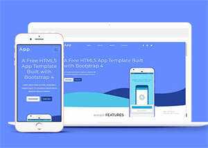 Bootstrap4手机APP网站模板源码 - Hope`Chen资源网