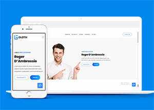 响应式个人简历主页HTML模板源码 - Hope`Chen资源网