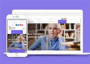 紫色英语在线教育网站模板下载 - Hope`Chen资源网