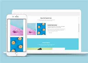 简约创意产品时尚展示响应式网页模板下载 - Hope`Chen资源网