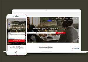 简洁企业求职展示公布源码模板下载 - Hope`Chen资源网