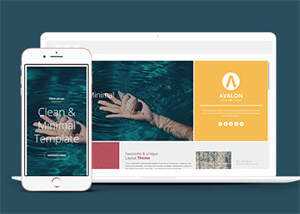 宽屏多色块布局网站模板下载 - Hope`Chen资源网