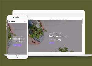 简约创意商业解决方案动态响应式网页模板下载 - Hope`Chen资源网