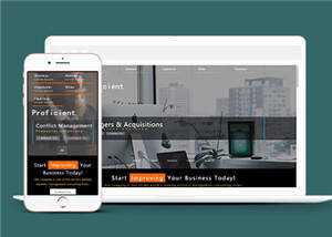 响应式商务科技公司HTML网页模板下载 - Hope`Chen资源网