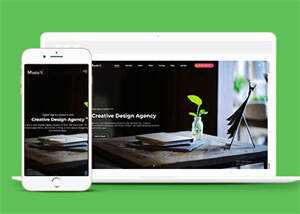 宽屏创意设计机构网站模板下载 - Hope`Chen资源网