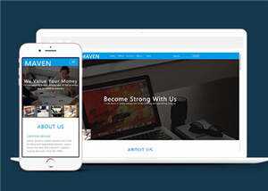 简洁企业咨询服务展示HTML网页模板下载 - Hope`Chen资源网