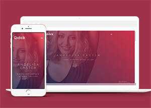 简洁UED用户体验设计师网站模板 - Hope`Chen资源网