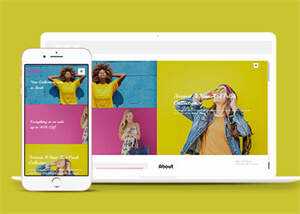 时尚服装展示类网站模板下载 - Hope`Chen资源网