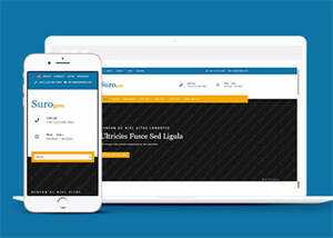 宽屏橙色手机应用设计网站模板 - Hope`Chen资源网