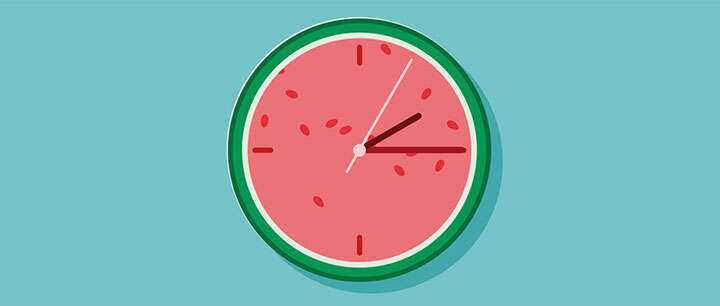 css3可爱卡通西瓜时钟动画特效 - Hope`Chen资源网