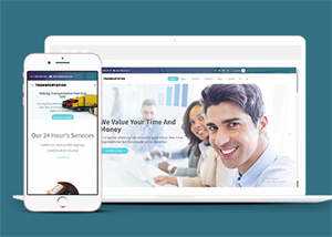 宽屏国际货运公司网站模板下载 - Hope`Chen资源网