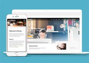 简洁企业产品介绍窄屏网站模板 - Hope`Chen资源网