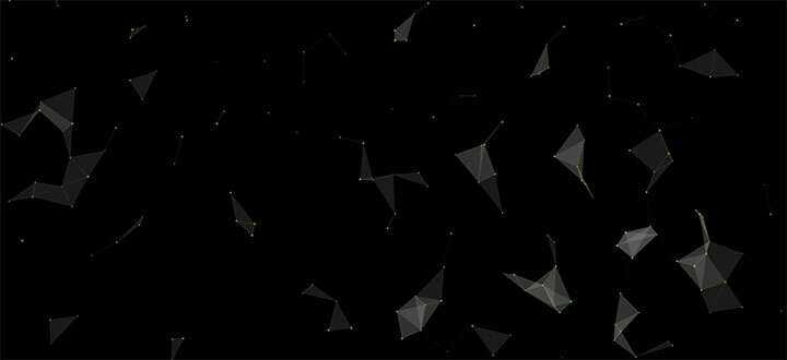 html5 canvas粒子组合三角形3D结构旋转动画特效 - Hope`Chen资源网