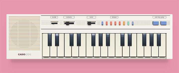 css3复古老式电子琴图形样式特效 - Hope`Chen资源网