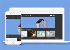 PPT素材下载类网站前端模板下载 - Hope`Chen资源网