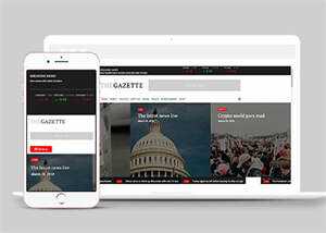 宽屏国际时政要闻网站模板下载 - Hope`Chen资源网