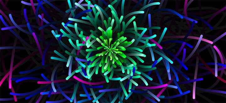 html5 canvas彩色海葵生长背景动画特效 - Hope`Chen资源网