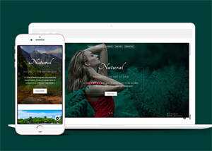 宽屏旅游温泉响应式网站模板 - Hope`Chen资源网