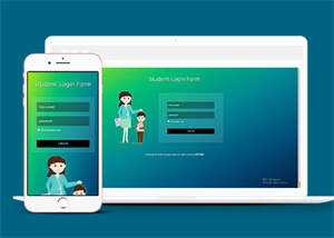 宽屏教育网站会员登录模板下载 - Hope`Chen资源网