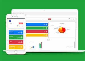 管理面板扁平响应式Web模板下载 - Hope`Chen资源网