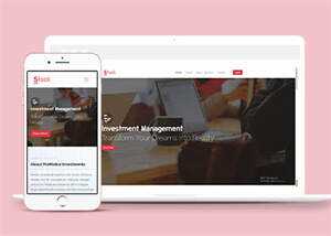 简洁投资管理公司网站模板下载 - Hope`Chen资源网