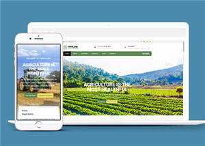 宽屏农业生产项目html模板下载 - Hope`Chen资源网