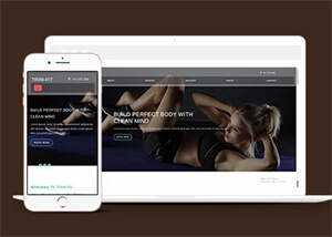 健身房加盟类企业网站模板下载 - Hope`Chen资源网