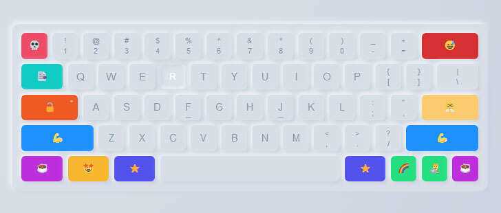 css3创意卡通虚拟键盘样式特效 - Hope`Chen资源网